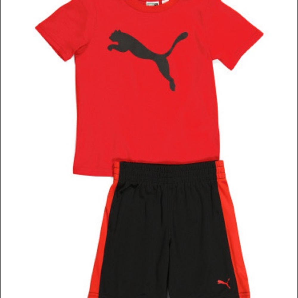 Puma cotton tee and shorts set NWT!